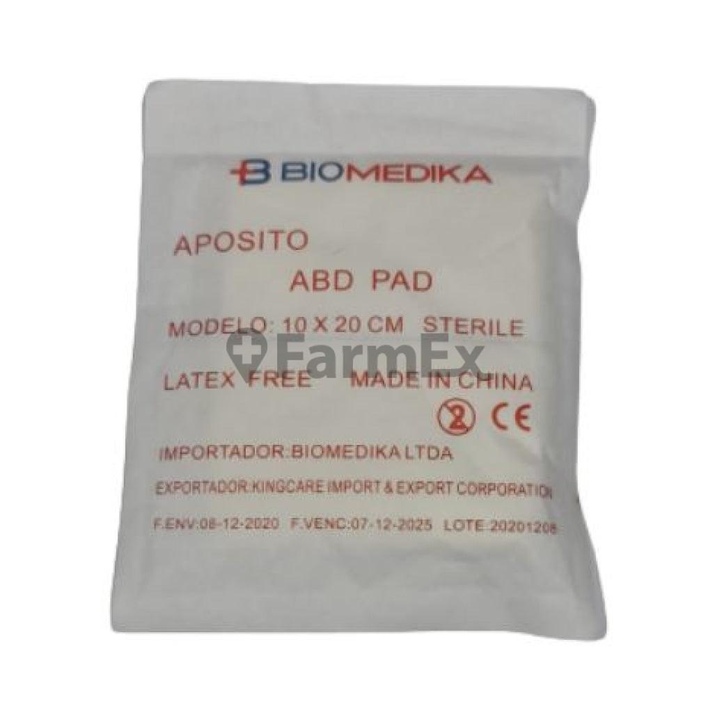 Apósito absorbente 10 cm x 20 cm x 1 unidad BIOMEDIKA